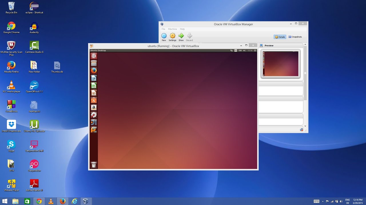 windows 10 on virtualbox